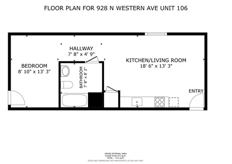 Studio B Floorplan